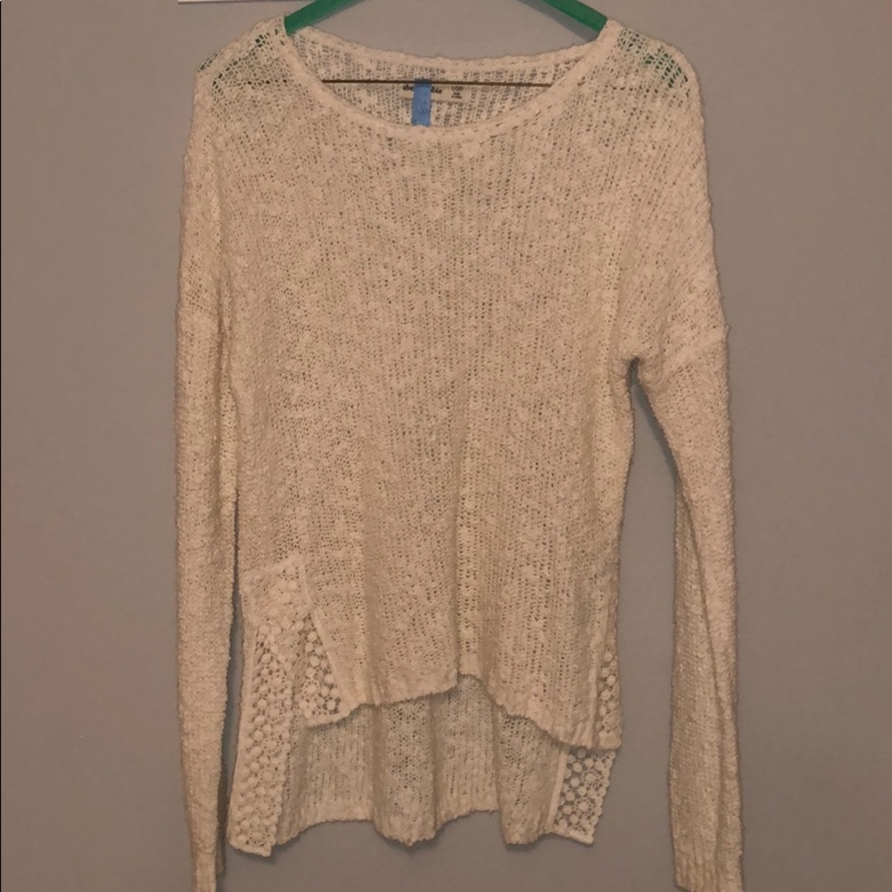 white sweater abercrombie